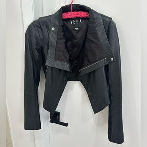 Black Veda leather jacket